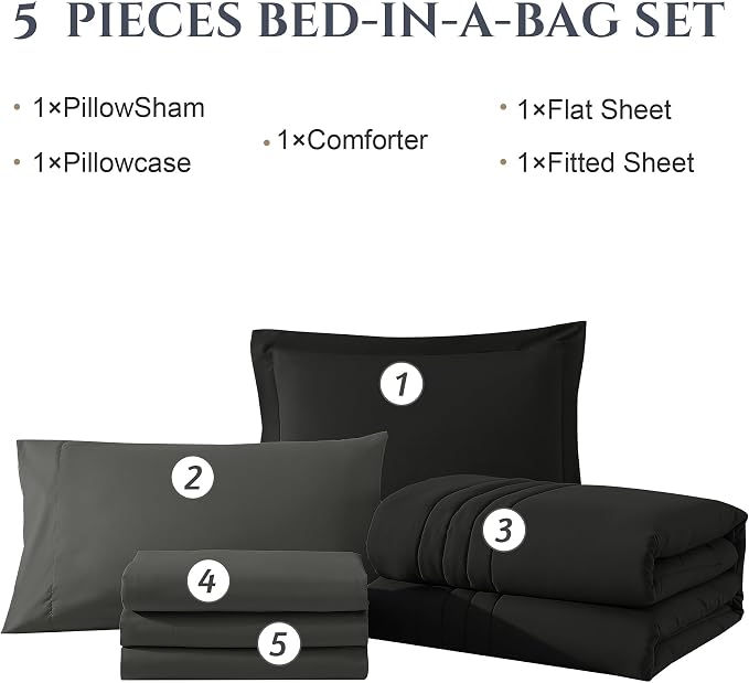 Monbix California King Size Comforter Set - Image 7