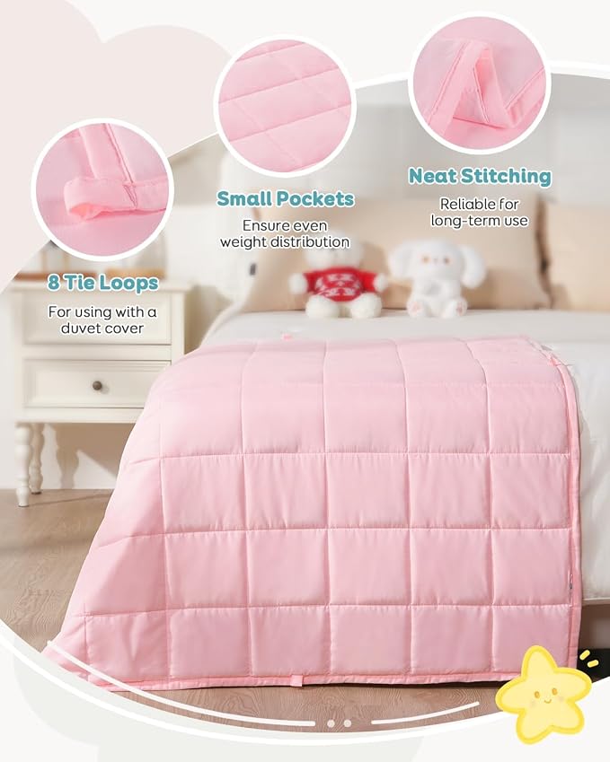 Topblan Weighted Blanket 7 lbs, Small Weighted Blanket 7 Pounds, Mini Heavy - Image 4