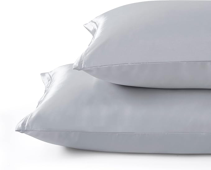 Satin Pillowcases with Zipper （20x30）, Queen Size Pillowcases Set of 2 - Image 3