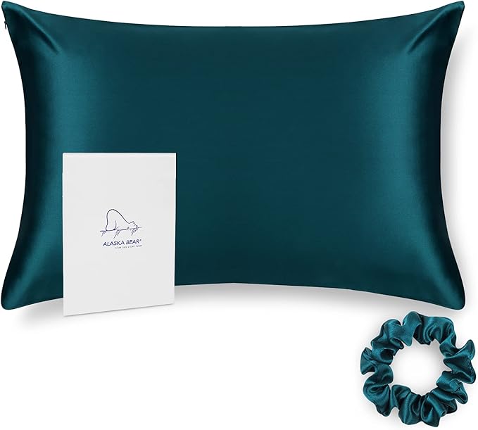 ALASKA BEAR Silk Pillowcase for Hair and Skin, 100% Mulberry Silk Pillow Cases - Image 2