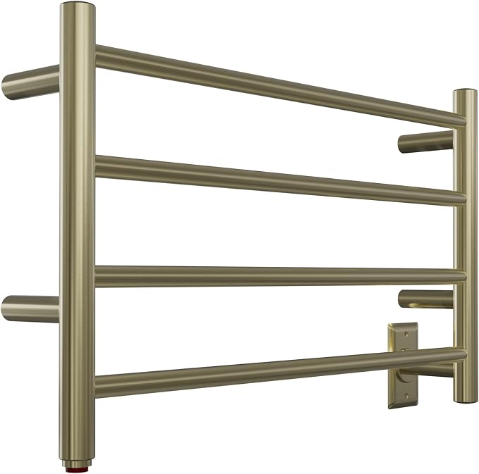 HEATGENE Towel Warmer 4 Bar Towel Dryer Wall-Mounted Plug-in Bath Towel Heater - Image 7