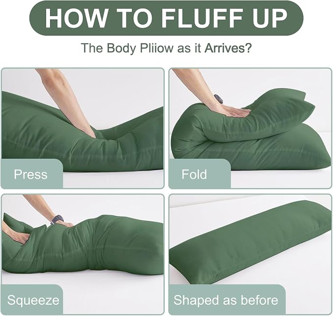 DOWNCOOL Large Body Pillow Insert- Breathable Full Body Pillow - Image 4
