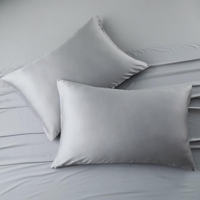 4 Pack Cooling Pillow Cases, Viscose Derived from Bamboo Pillow Protectors King - Image 7