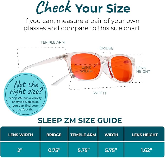 Sleep ZM Blue Light Blocking & Light Sensitivity Glasses - Image 2