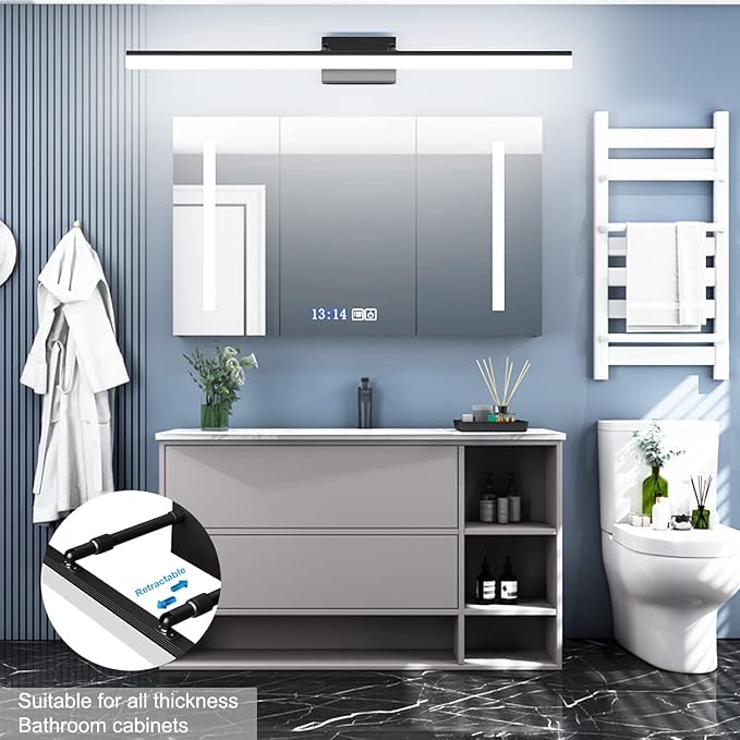 Aipsun Modern LED Vanity Light Adjustable Bathroom Light Fixtures Over Mirror - Image 4
