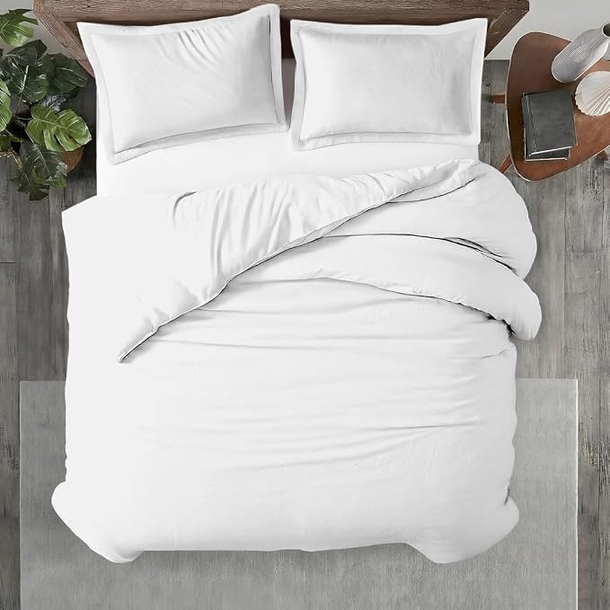 Kotton Culture 3 Pc Duvet Cover Queen Size/Full Size Set-100% Egyptian Cotton by KottonCulture