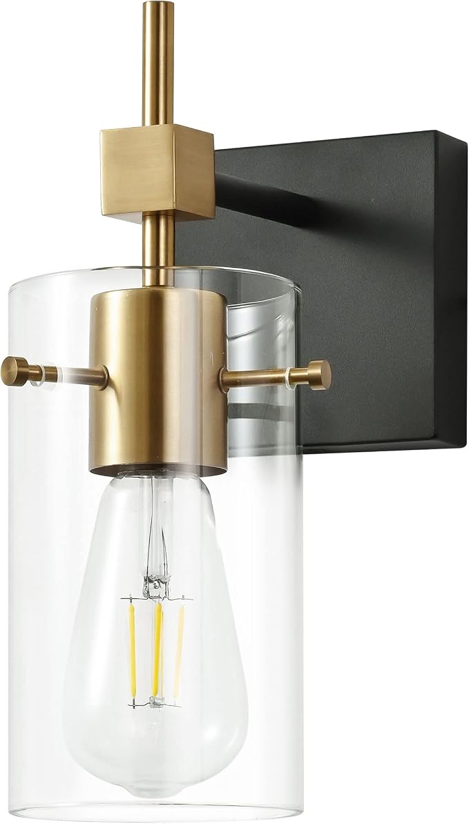 SOLFART 1 Light Vintage Vanity Light Bathroom Light Fixture Over Mirror by SOLFART