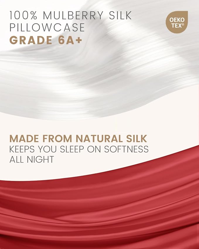 THXSILK 100% Pure Mulberry Silk Pillowcase - Image 4