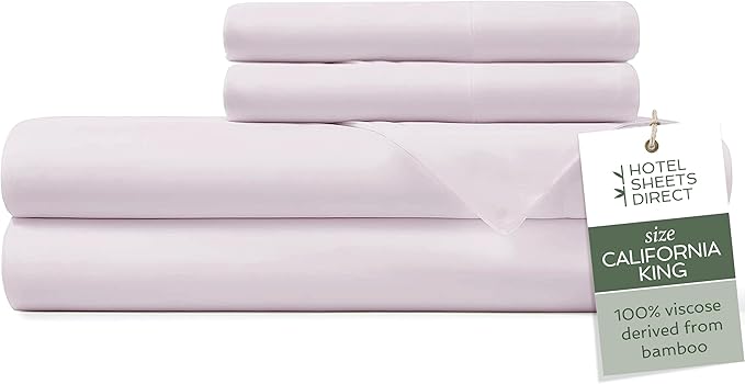 Hotel Sheets Direct 100% Viscose Derived from Bamboo Sheets California King by HOTELSHEETSDIRECT