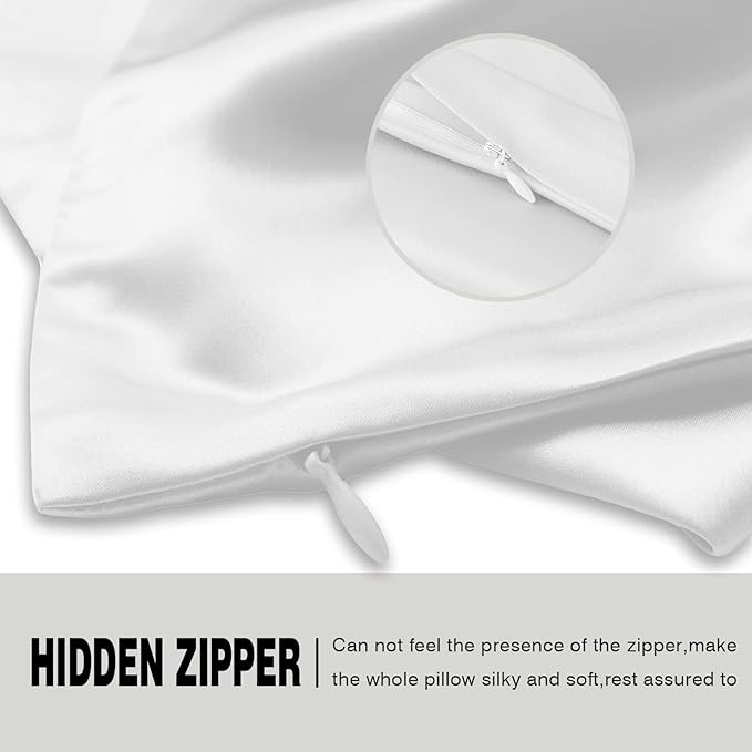 Mulberry Silk Pillowcase for Hair and Skin Standard Size 20"X 26" Pillow Case - Image 4