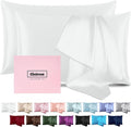 Silk Pillow Cases 2 Pack Mulberry Silk Pillowcase Soft Breathable Both Sided by Casbrove