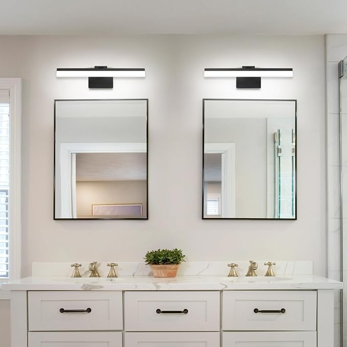 SOLFART 18Inch LED Vanity Light Bathroom Light Fixtures Over Mirror Black - Image 8