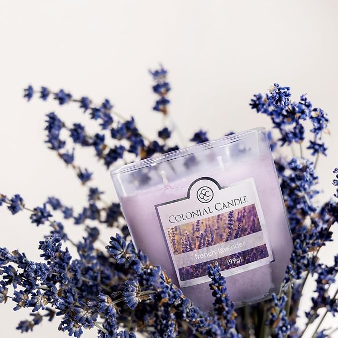 Colonial Candle French Lavender Scented Jar Candle, 2 Wick, 3.5 oz, Mottled Wax - Image 9