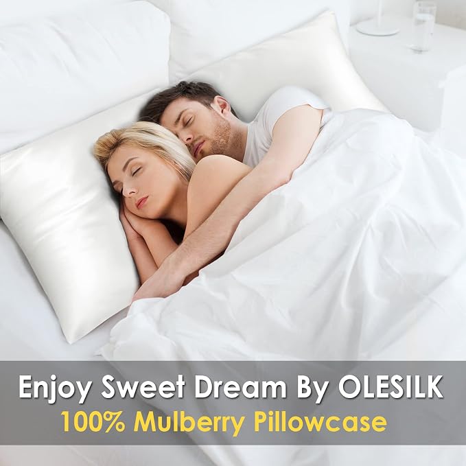 OLESILK Silk Body Pillowcase 20x54 Zippered: 100% Mulberry Silk - Image 3