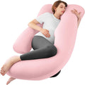 Sasttie Pregnancy Pillows for Sleeping, U Shaped Cooling Full Body Pillow by SASTTIE