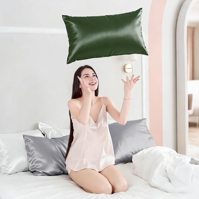 Silk Pillow Cases for Hair and Skin Mulberry Silk Pillowcase Soft Breathable - Image 5
