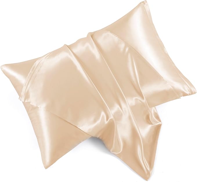 Champagne Satin Pillowcases by HommxJF