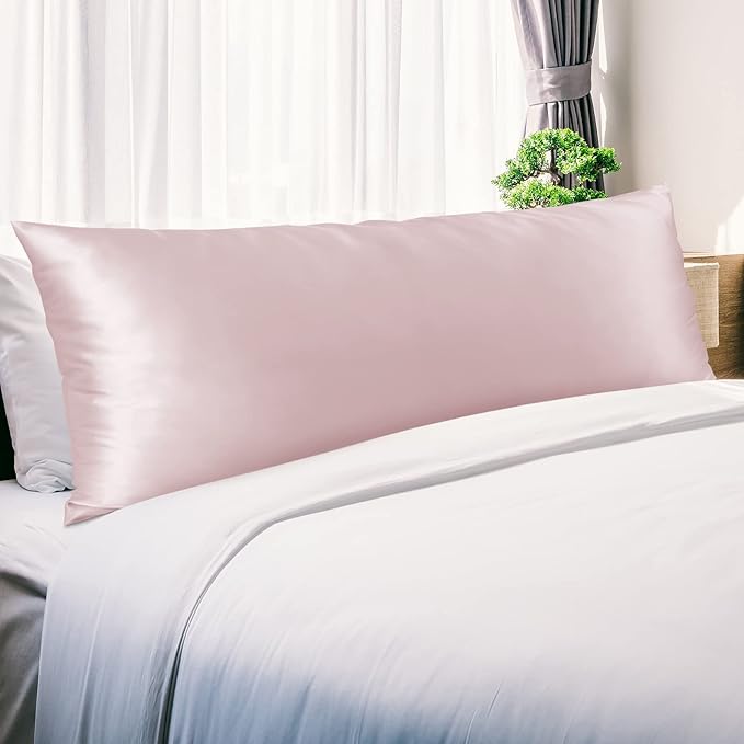 OLESILK Silk Body Pillowcase 20x54 Zippered: 100% Mulberry Silk - Image 3