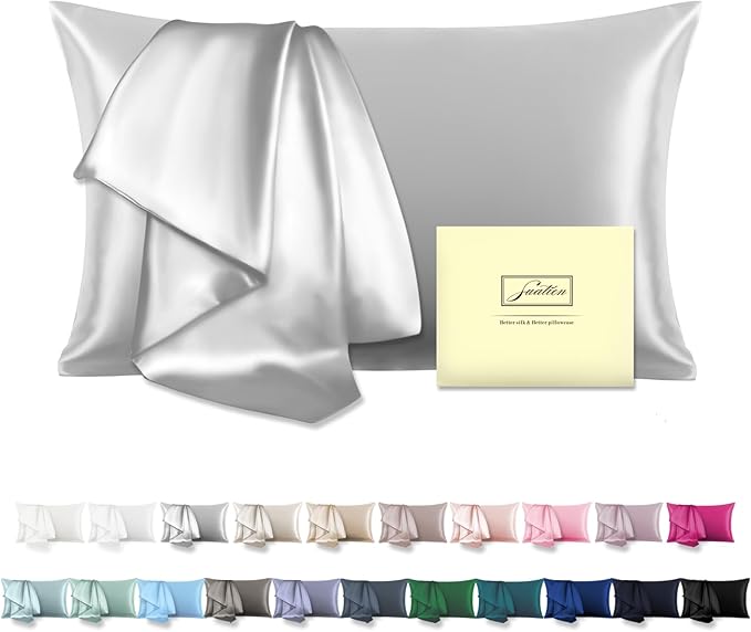Mulberry Silk Pillowcase for Hair and Skin Pillow Case by Suatien