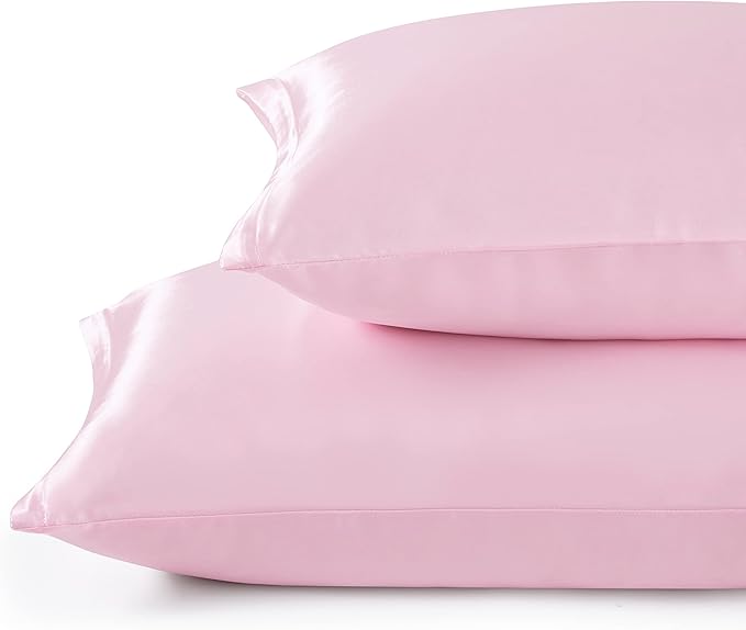Satin Pillowcases with Zipper （20x30）, Queen Size Pillowcases Set of 2 - Image 2