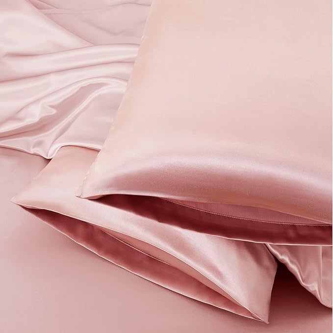 Aormenzy Satin Body Pillow Cover Set of 2, 20x54 Inches Champagne Case - Image 6