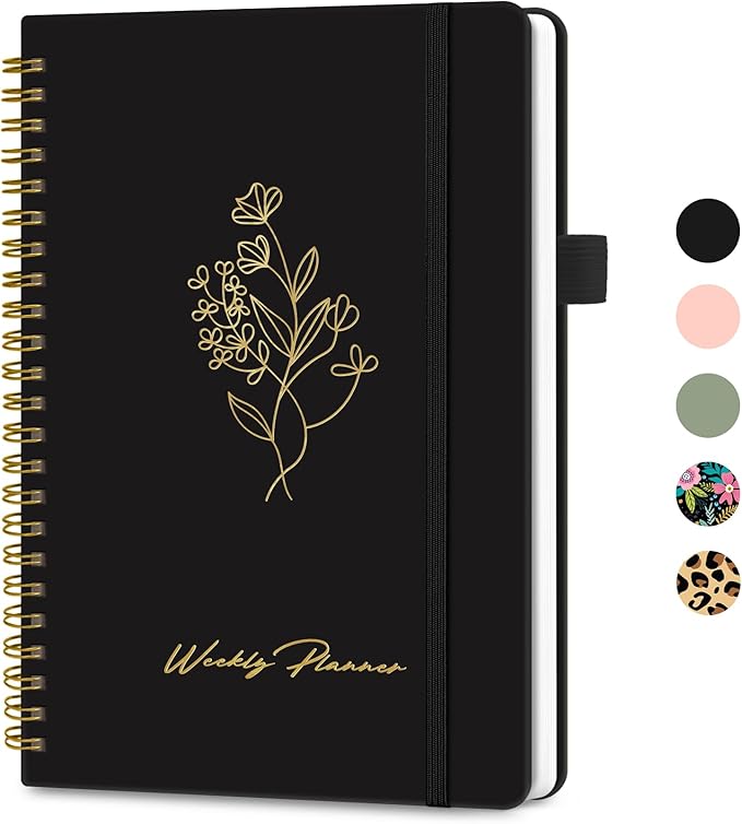 Undated Weekly Planner, Weekly To Do List Notebook by Taja