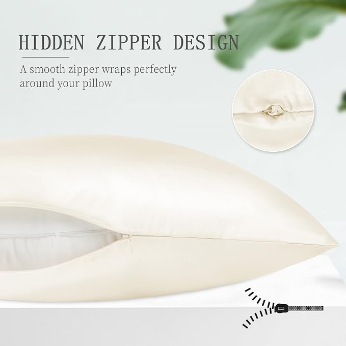 OLESILK Silk Body Pillowcase 20x54 Zippered: 100% Mulberry Silk - Image 5