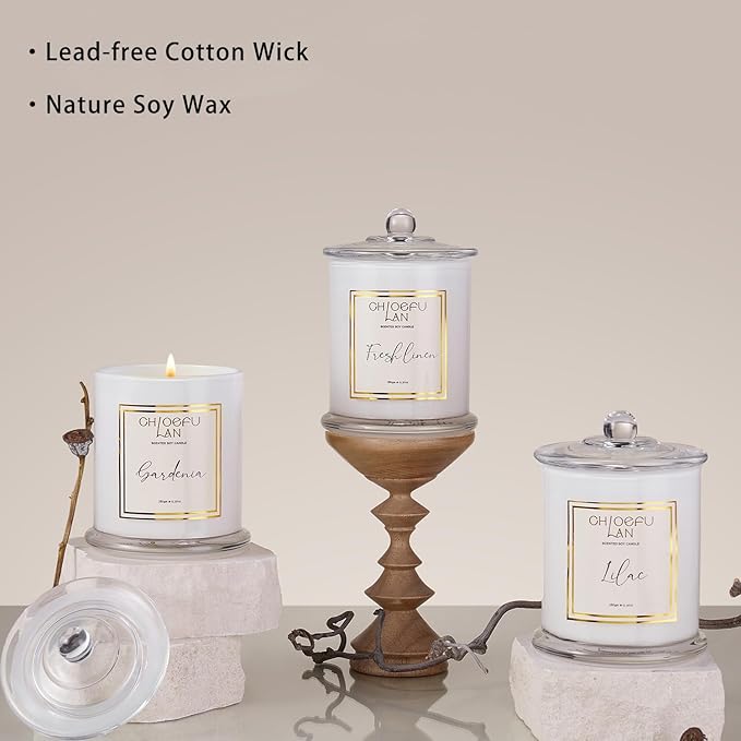 Chloefu LAN Lilac Candle, Scented Candles - Image 5