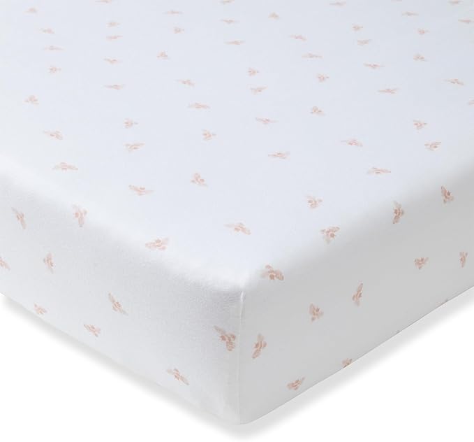 Burt's Bees Baby Essential Organic Cotton Fitted Crib Sheet, Breathable by BurtsBeesBaby