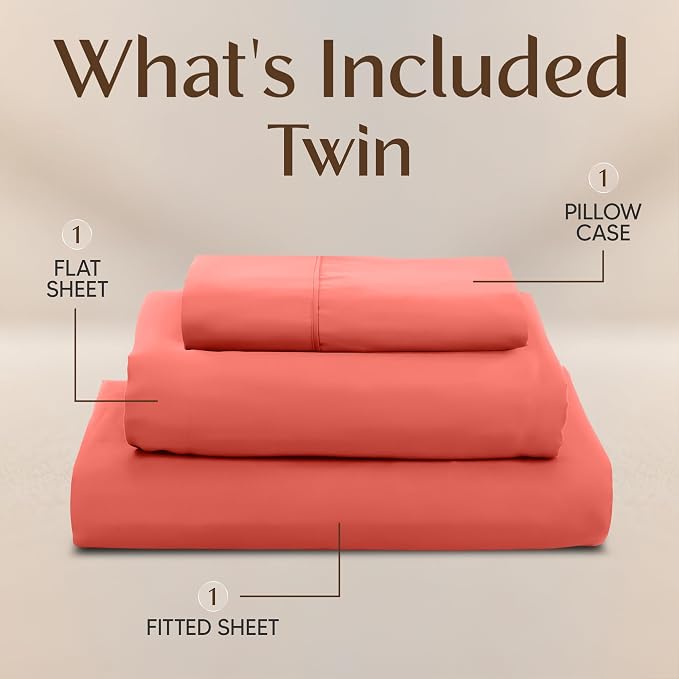 Utopia Bedding Twin Sheet Set – 3 Piece Bed Sheets - Image 3