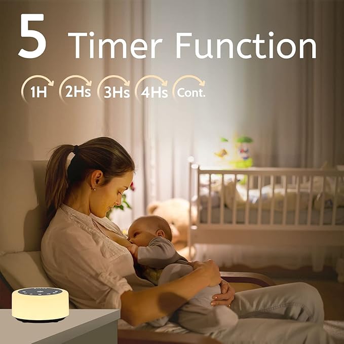 Soother Sleep Sound Machine Night Light White Noise Machine - Image 5