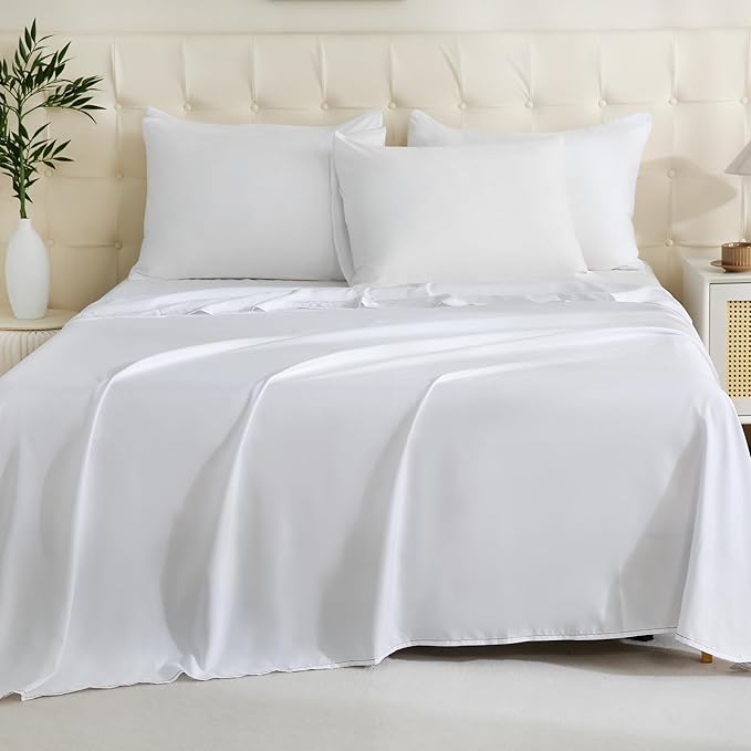 ZPECC Twin Flat Sheet Only 1 Pack, Durable White Top Bed Sheets Hypoallergenic - Image 7