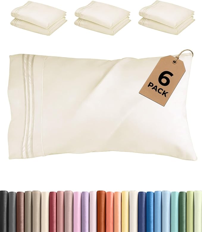 Standard Pillow Cases Set of 6 by CGKUnlimited