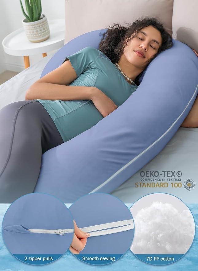 INSEN Cooling Pregnancy Pillow, Maternity Pillow - Image 7