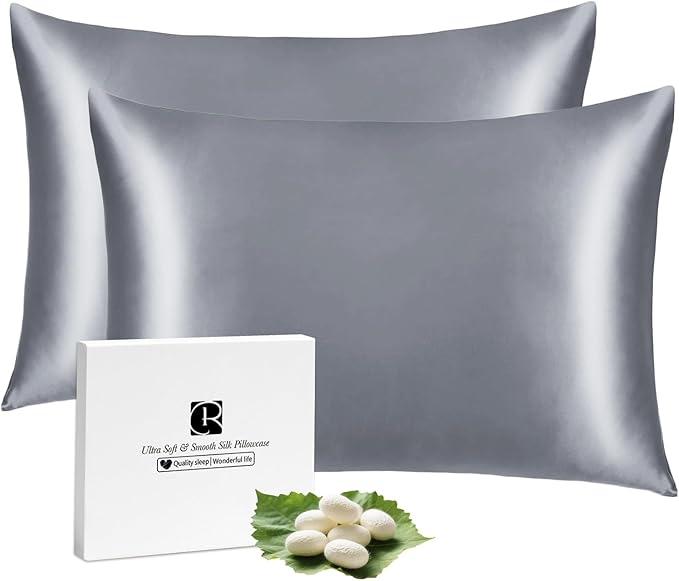 Ravmix Silk Pillowcases 2 Pack for Hair and Skin by Ravmix
