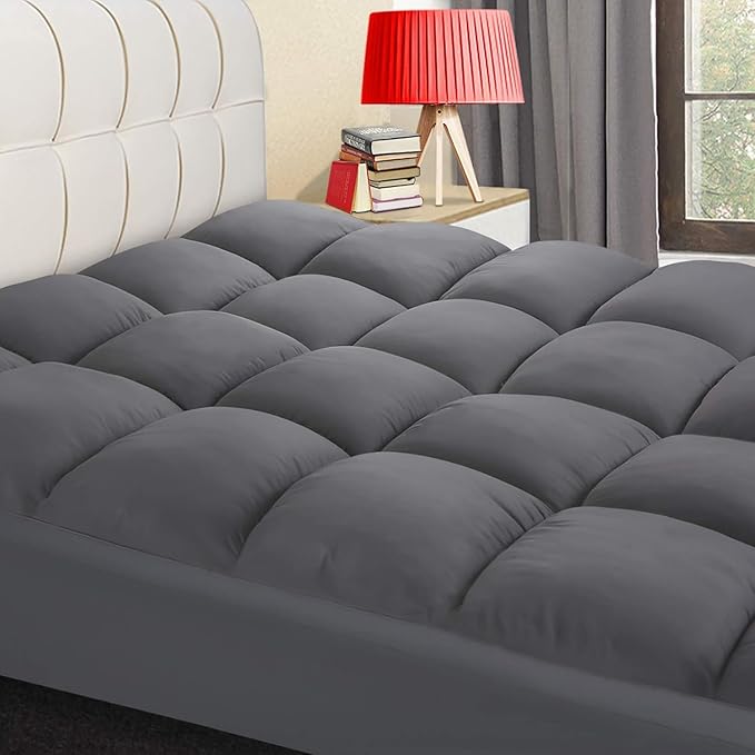 COONP Queen Mattress Topper, Extra Thick Pillowtop, Cooling Plush Mattress Pad by COONP