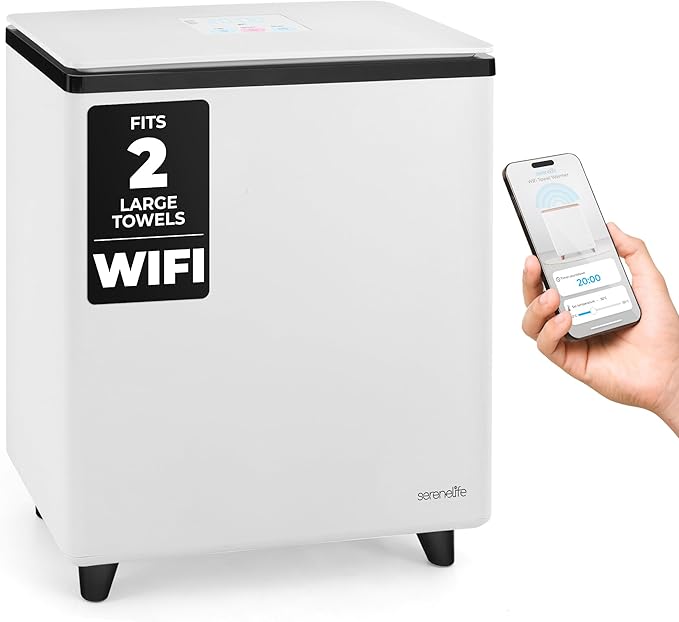 SereneLife WIFI Luxury Rectangle Towel Warmer by SereneLife