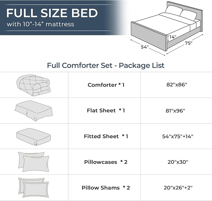 HEVUMYI Burnt Orange Full Comforter Set - Image 8
