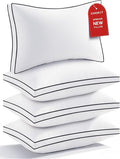 Premium Pillows King Size Set of 4, Fluffy and Supportive 7D Down Alternative by CHOKIT
