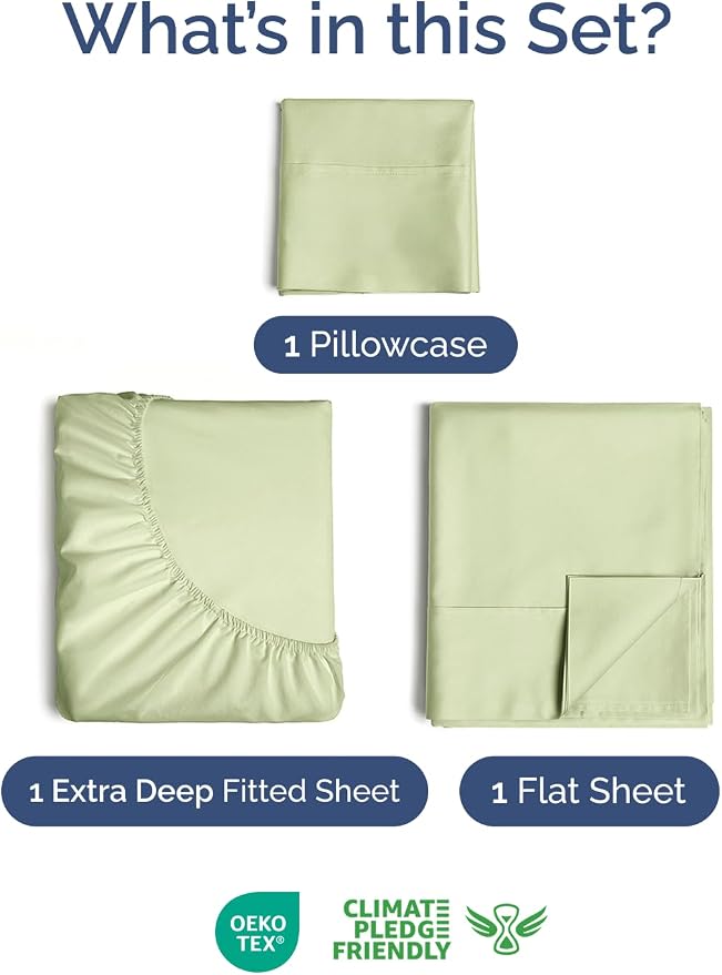 Extra Deep Twin Sheet Set - Image 2