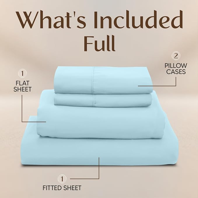 Utopia Bedding Full Size Sheet Set – 4 Piece Bed Sheets, Soft and Breathable - Image 3