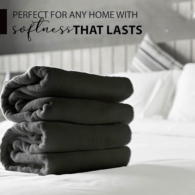 KAHAF COLLECTION 100% Cotton Bath Towels, 24x48 Pack of 6 Towels, Quick Dry - Image 2