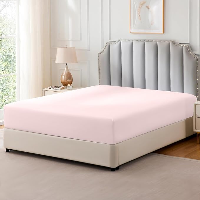 FreshCulture Pure Cotton Fitted Sheets Twin XL Size, 300 Thread Count Percale - Image 8