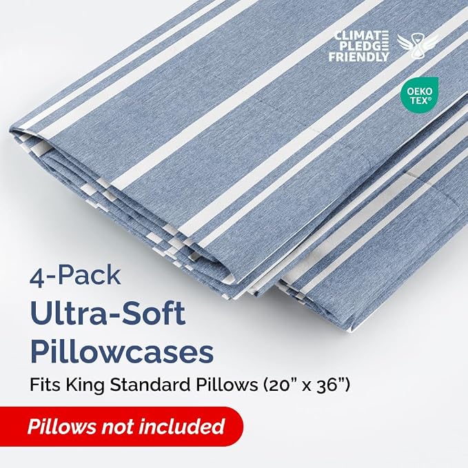 King Standard Pillow Cases Set of 4 - Image 2