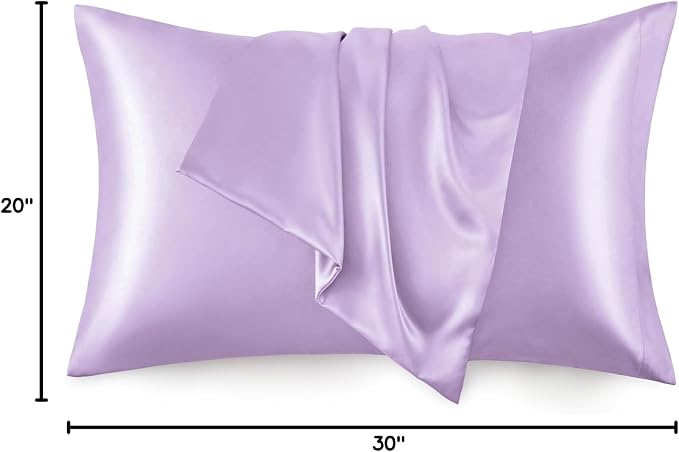 Love's cabin Satin Pillowcase Set of 2 Queen Size 20x30, Cooling Pillow Covers - Image 8