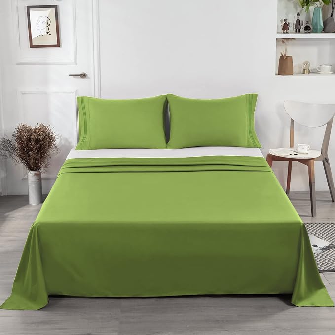 Lirex Flat Sheet, Queen Size Extra Soft Brushed Microfiber 1800 Microfiber Flat - Image 6