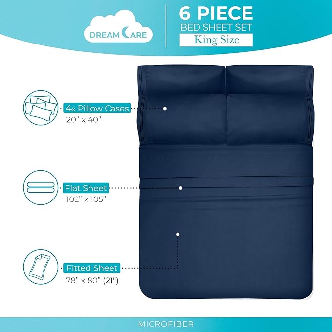 DREAMCARE Queen Sheet Set - Image 4
