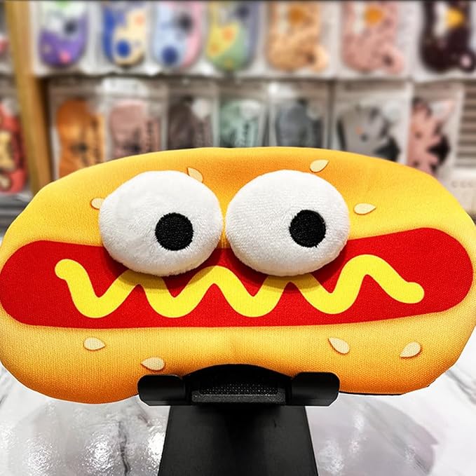 PERFECTSIGHT Sleep Eye Masks, Cute Plush Sleep Eye Cover Lightweight Adjustable - Image 6