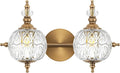 Brushed Antique Brass Bathroom Vanity Light Fixture Vintage Style by Ditoon