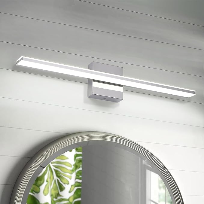 Chrome Bathroom Light Fixtures 24 Inch Bath Wall Lighting IP44 14W Vanity Lamp - Image 6
